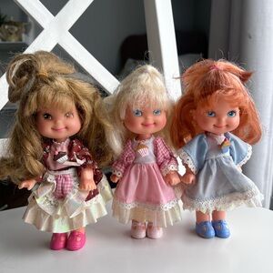 3 Cherry merry muffins dolls Mattel vintage series 1